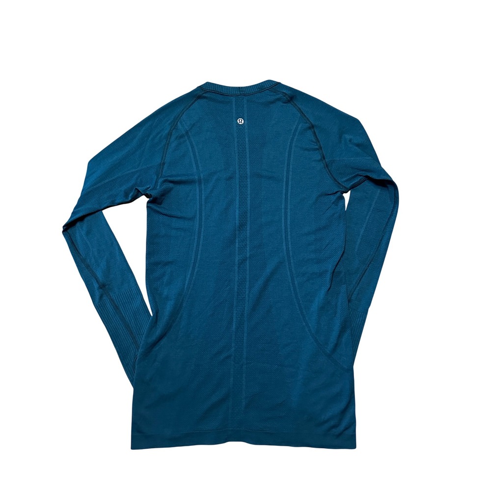 Lululemon Swiftly Tech Long Sleeve 2.0 Shirt‎ Teal Blue Size 8